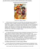 Practice Passage:Non Fiction – 5Th Grade The History Of Thanksgiving-Spanish