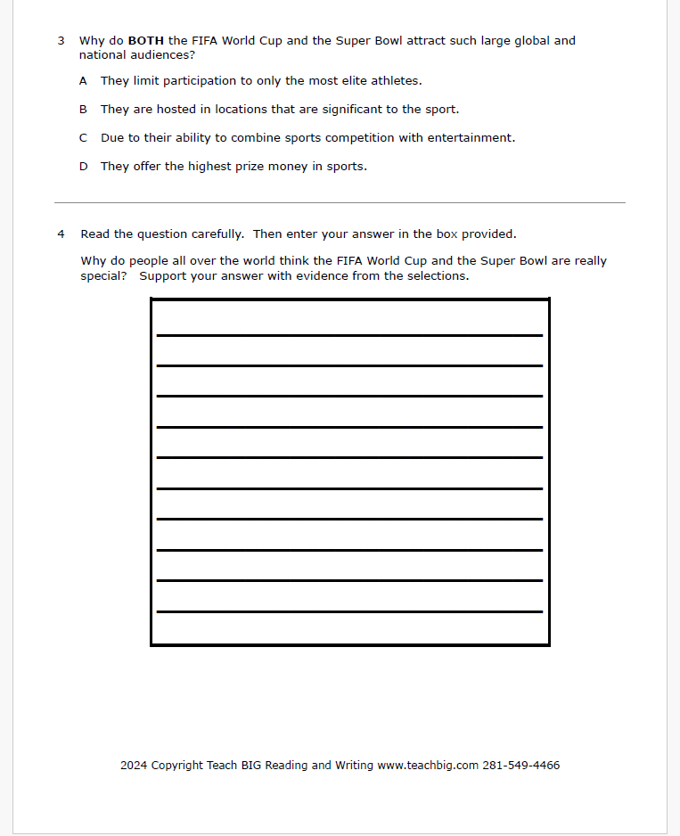 Paired Passages: Set 1 - 3Rd 5Th Grade