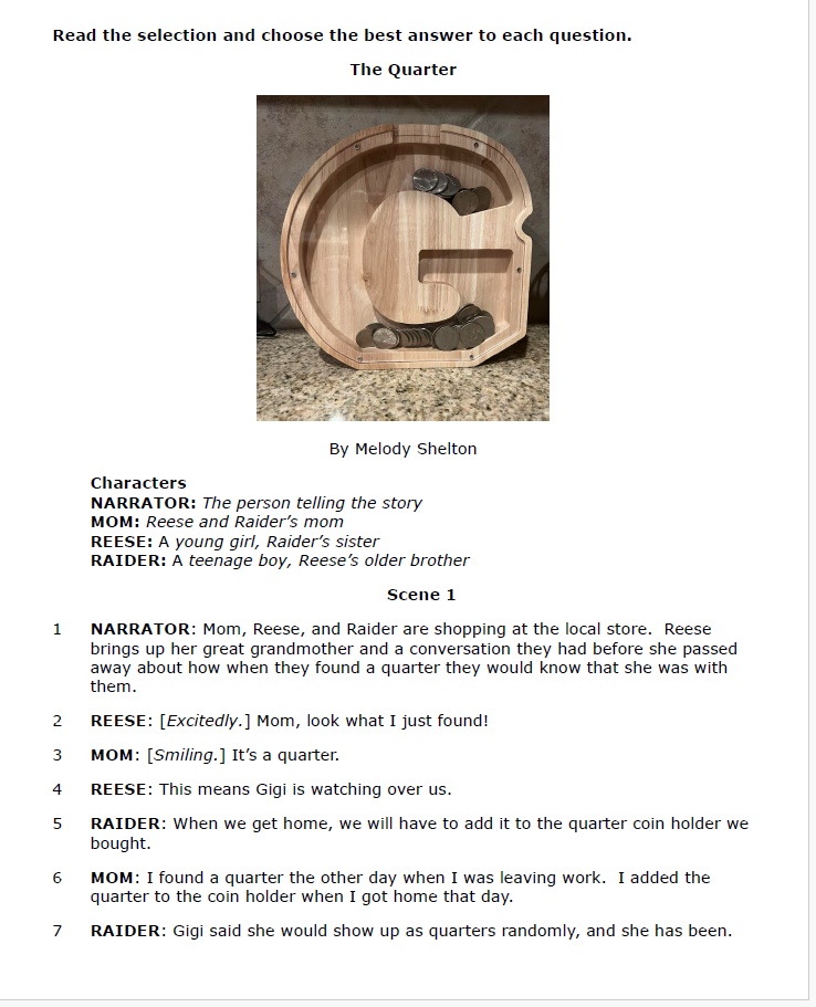 Practice Passage: Set 3- 10Th Grade