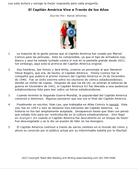 Practice Passage: Non Fiction- 3Rd Grade- Captain America Lives Through The Years-Spanish