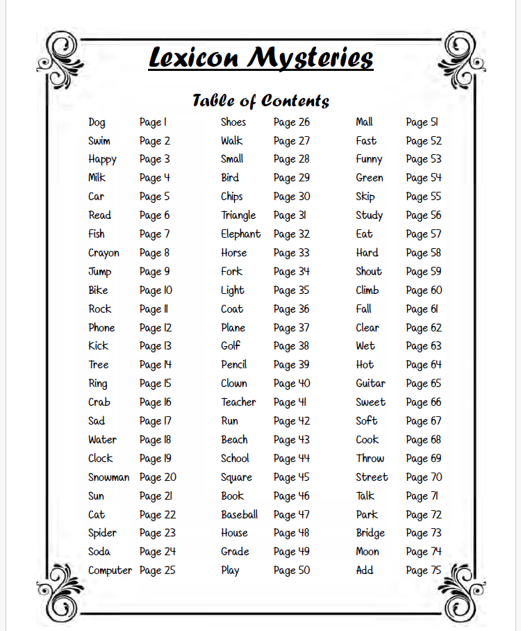 Lexicon Mysteries: The Original Sleuth | This Resource Is Great For Grades Pk-2.