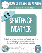 Sentence Weather | This Resource Is Great For Grades 3-8.