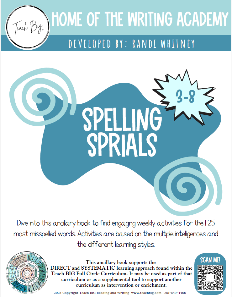 Spelling Spirals | This Resource Is Great For Grades 3-8.