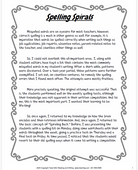 Spelling Spirals | This Resource Is Great For Grades 3-8.