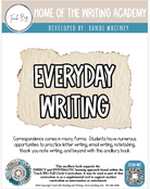 Everyday Writing | This Resource Is Great For Grades 3-8.