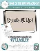 Break It Up: A Drama About Breaking Words Into Syllables