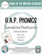 G.a.p Phonics Cumulative Flashcards | Sound Collections For: Vowel Teams R-Controlled And Diphthongs