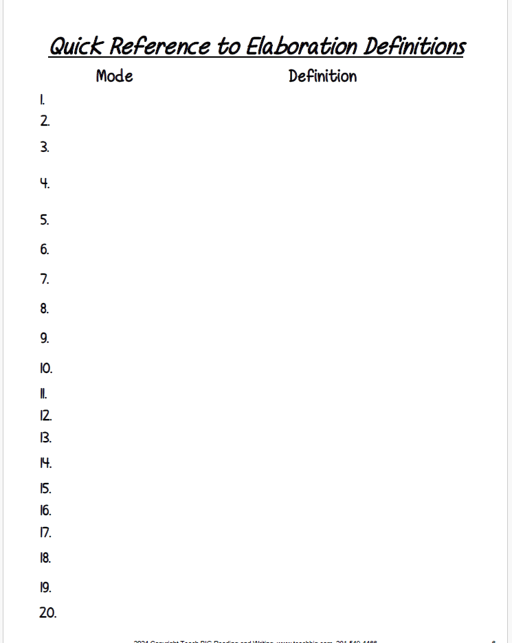 Elaboration Station | This Resource Is Great For Grades 3-8.