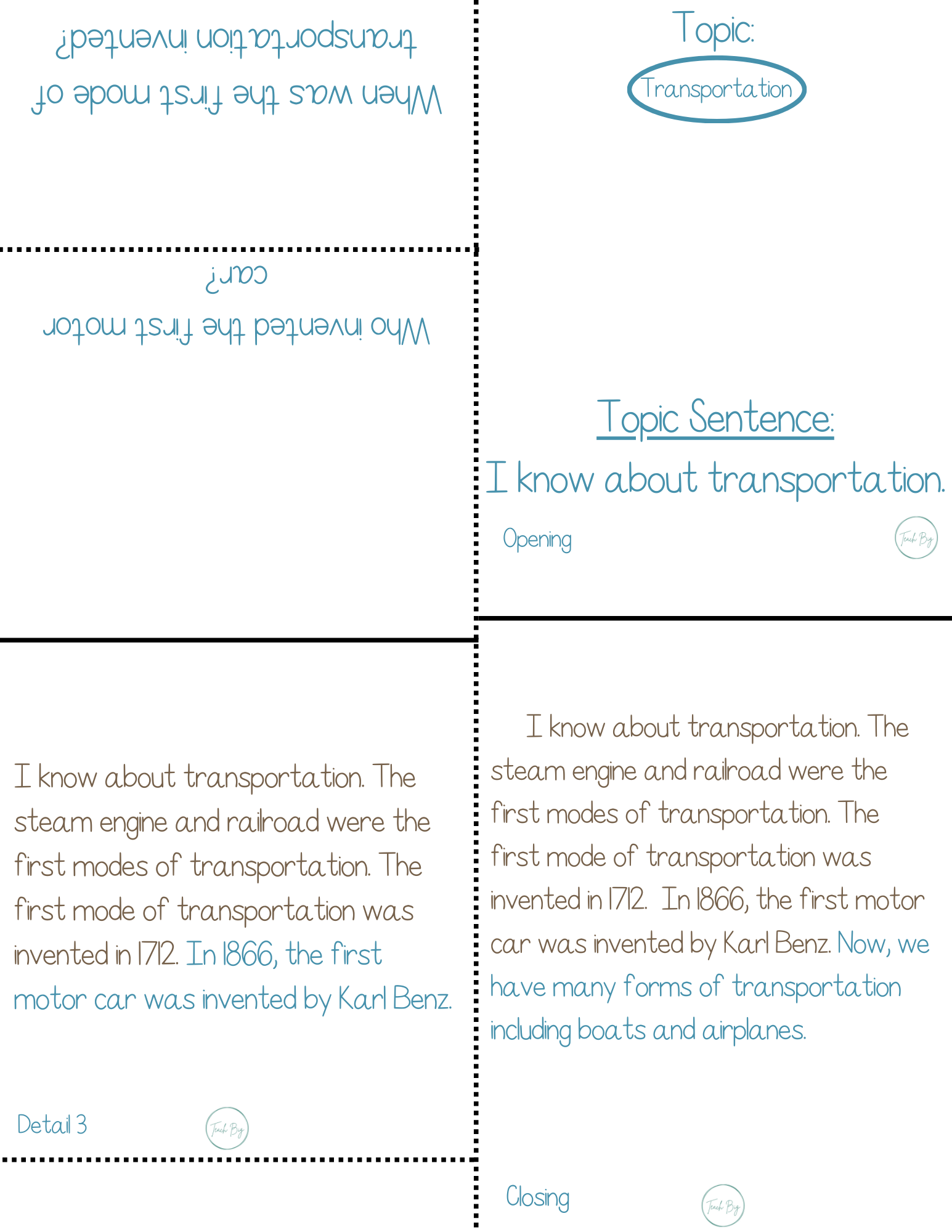 Paragraph Power - Social Studies Transportation | Whether It Is A Small Group Paired Student