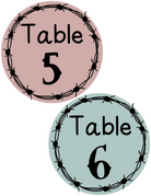 Drawer/Table Labels | Buffalo Nickel Ranch Theme