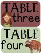 Drawer/Table Labels | Buffalo Nickel Ranch Theme