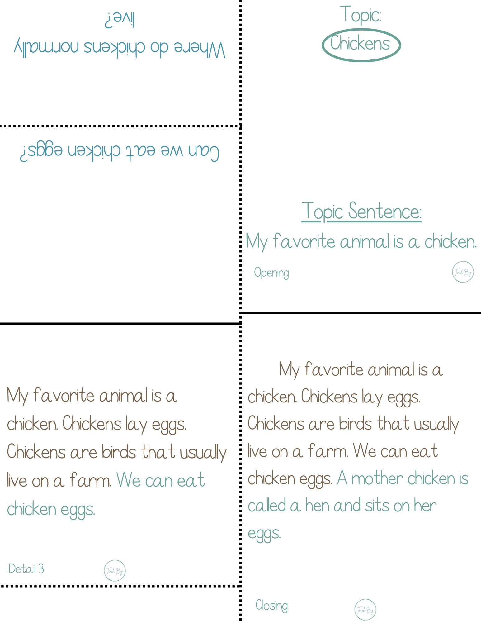 Paragraph Power - Science Chickens | Whether It Is A Small Group Paired Student Activity Or An